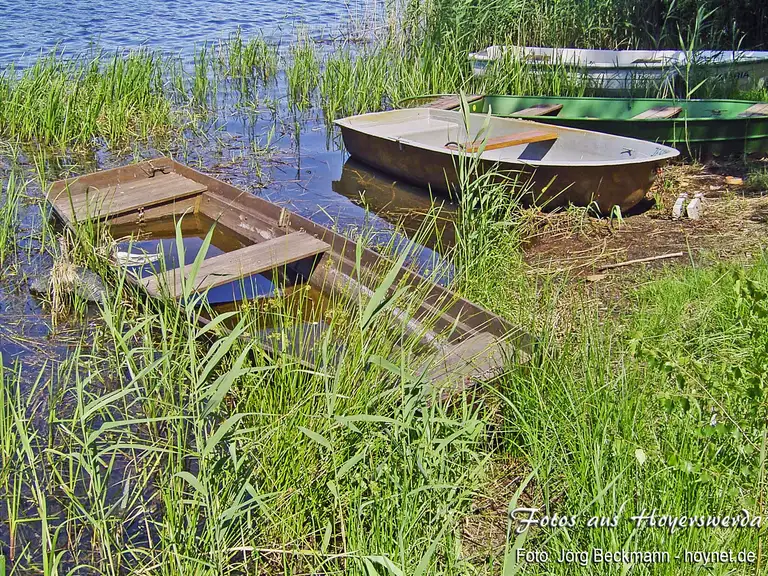 Boote am Knappensee-Ufer