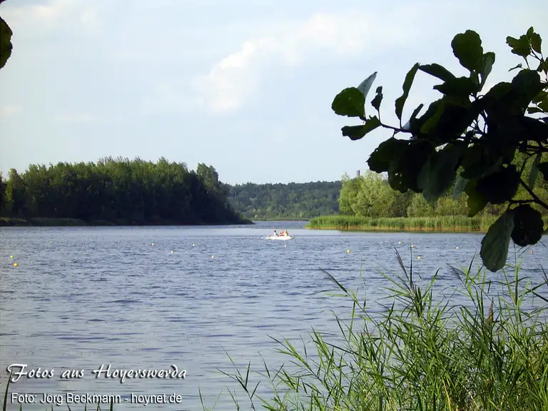 Boot auf dem Knappensee