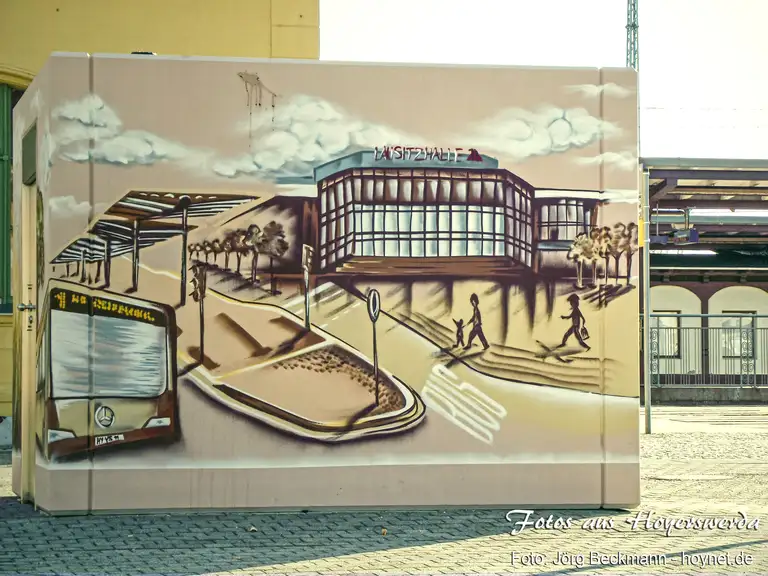 Graffiti am Bahnhof Altstadt 