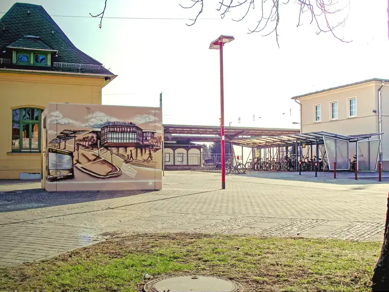 Graffiti am Bahnhof Altstadt 