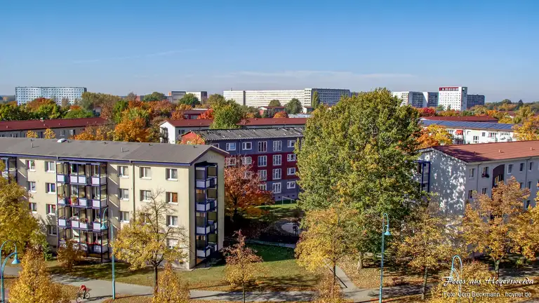Blick auf die Neustadt von Hoyerswerda