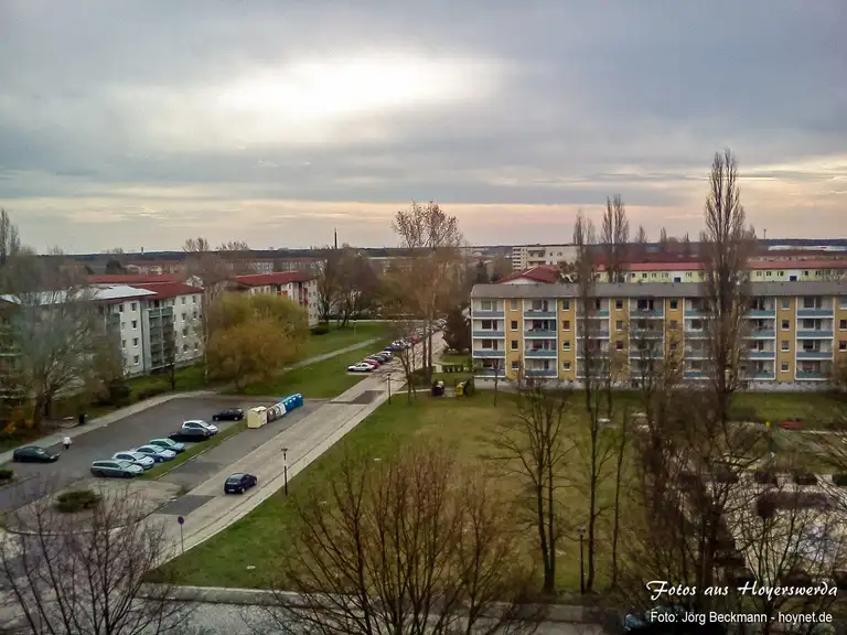 Blick über WK7 Hoyerswerda